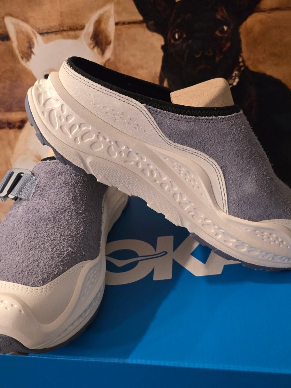 Hoka Ora Primo EXT Grey Skies Alabaster 1168973/GKSL Mules Slide Men's Size 12